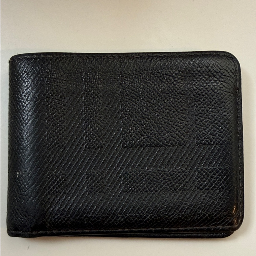 Burberry Black Textured Card Holder